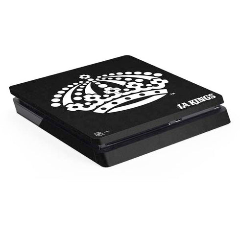NHL Los Angeles Kings Black Background PS4 Slim Skin