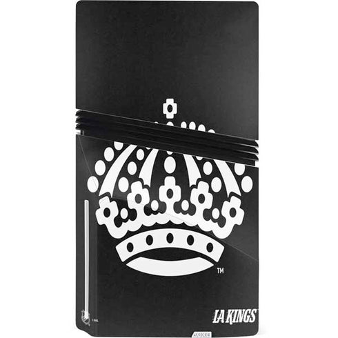 NHL Los Angeles Kings Black Background PS5 Pro Disk Console Skin