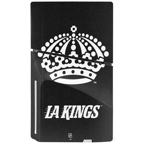 NHL Los Angeles Kings Black Background PS5 Slim Disk Bundle Skin