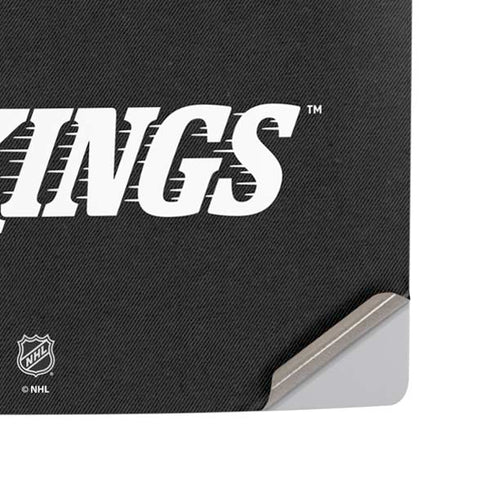NHL Los Angeles Kings Black Background PS5 Slim Disk Console Skin