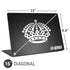 NHL Los Angeles Kings Black Background Universal Laptop 16in (13 x 9.4in) Skin