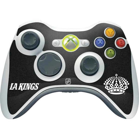 NHL Los Angeles Kings Black Background Xbox 360 Wireless Controller Skin