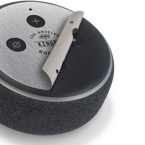 NHL Los Angeles Kings Black Text Amazon Echo Dot Skin