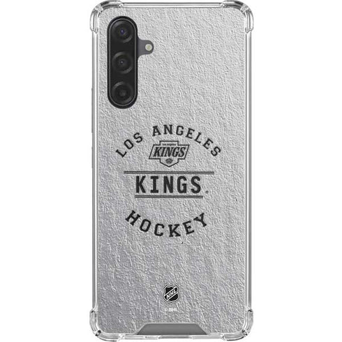 NHL Los Angeles Kings Black Text Galaxy A17 Clear Case