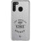 NHL Los Angeles Kings Black Text Galaxy A21 Clear Case