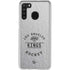 NHL Los Angeles Kings Black Text Galaxy A21 Clear Case