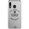 NHL Los Angeles Kings Black Text Galaxy A30 Clear Case