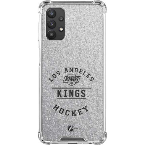 NHL Los Angeles Kings Black Text Galaxy A32 5G Clear Case