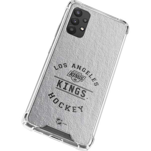 NHL Los Angeles Kings Black Text Galaxy A32 5G Clear Case