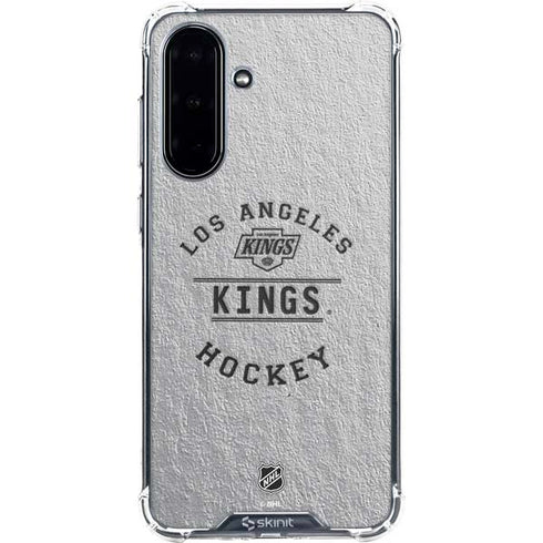 NHL Los Angeles Kings Black Text Galaxy A36 5G Clear Case