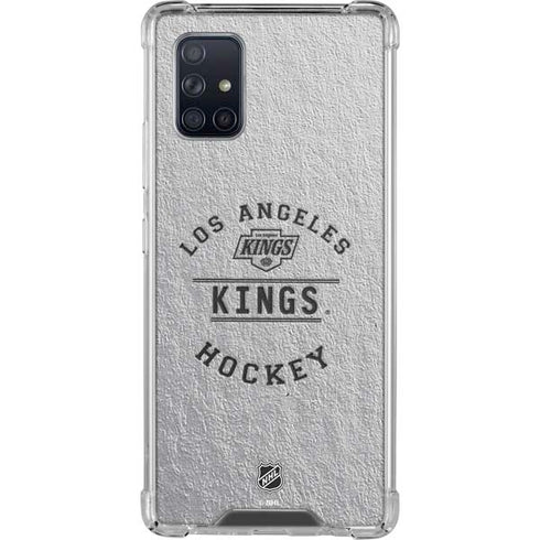 NHL Los Angeles Kings Black Text Galaxy A71 5G Clear Case