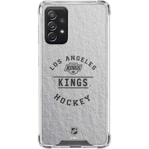 NHL Los Angeles Kings Black Text Galaxy A72 5G Clear Case