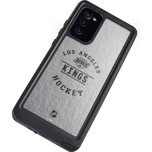 NHL Los Angeles Kings Black Text Galaxy Note20 5G Waterproof Case