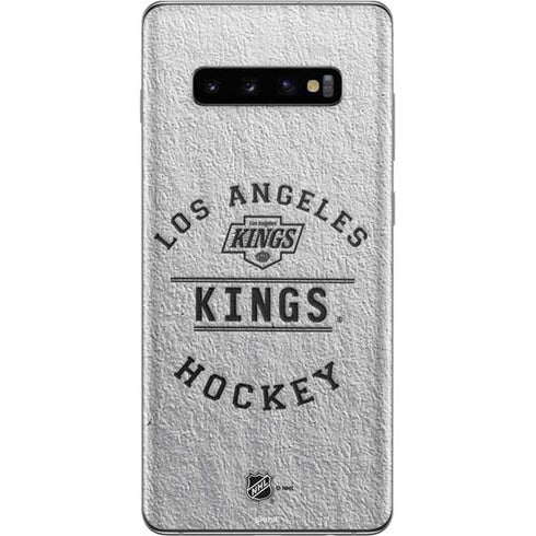 NHL Los Angeles Kings Black Text Galaxy S10 Plus Skin