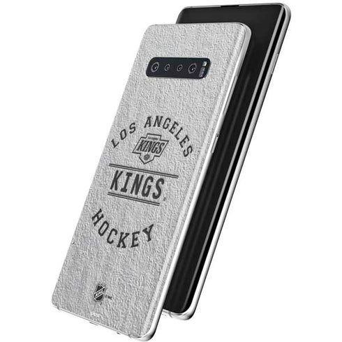 NHL Los Angeles Kings Black Text Galaxy S10 Skin