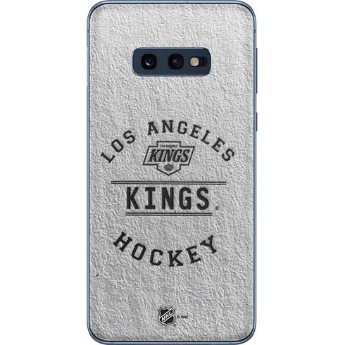 NHL Los Angeles Kings Black Text Galaxy S10e Skin