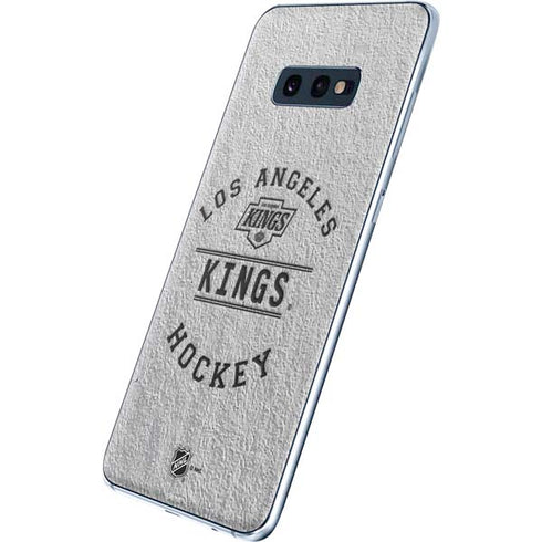 NHL Los Angeles Kings Black Text Galaxy S10e Skin