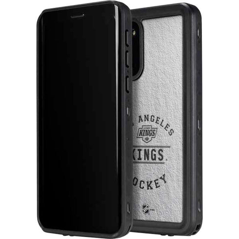 NHL Los Angeles Kings Black Text Galaxy S20 Plus Waterproof Case