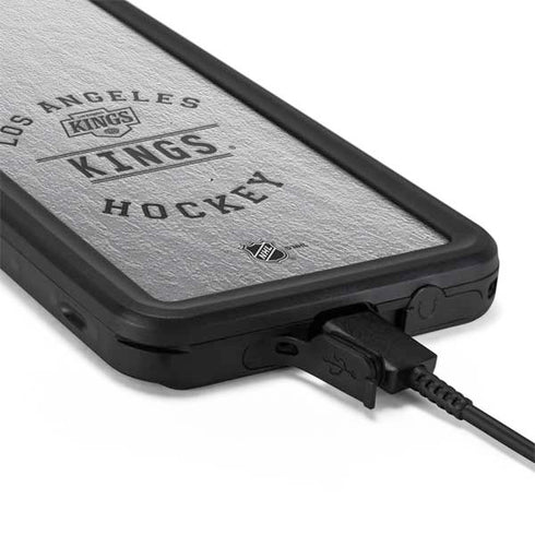 NHL Los Angeles Kings Black Text Galaxy S20 Plus Waterproof Case