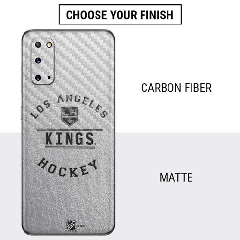 NHL Los Angeles Kings Black Text Galaxy S20 Skin