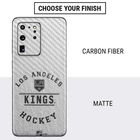 NHL Los Angeles Kings Black Text Galaxy S20 Ultra 5G Skin