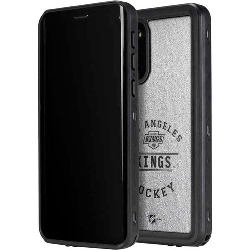 NHL Los Angeles Kings Black Text Galaxy S20 Waterproof Case