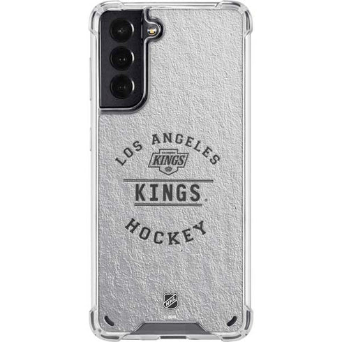 NHL Los Angeles Kings Black Text Galaxy S21 5G Clear Case