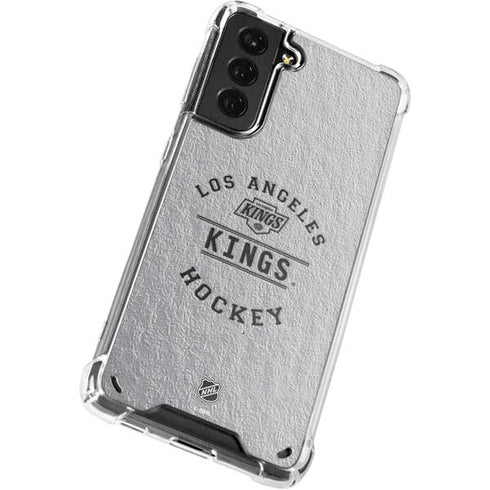 NHL Los Angeles Kings Black Text Galaxy S21 5G Clear Case