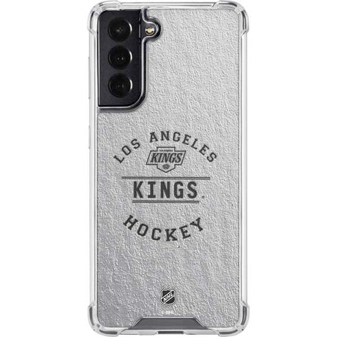 NHL Los Angeles Kings Black Text Galaxy S22 Clear Case