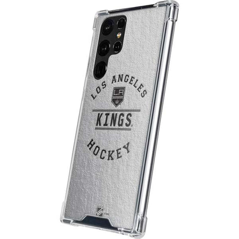 NHL Los Angeles Kings Black Text Galaxy S22 Ultra Clear Case
