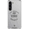 NHL Los Angeles Kings Black Text Galaxy S23 Clear Case