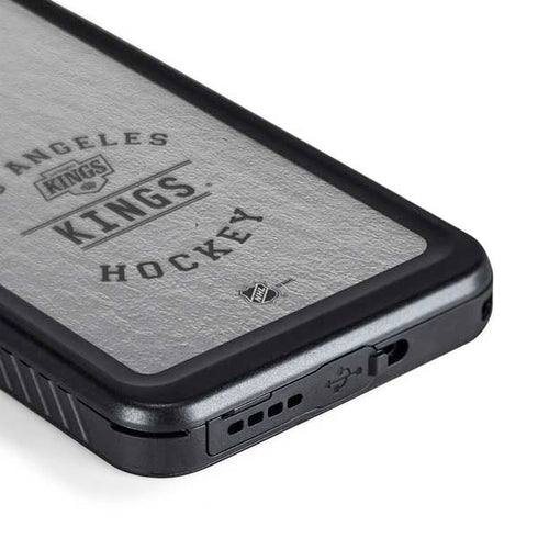 NHL Los Angeles Kings Black Text Galaxy S24 Plus Waterproof Case