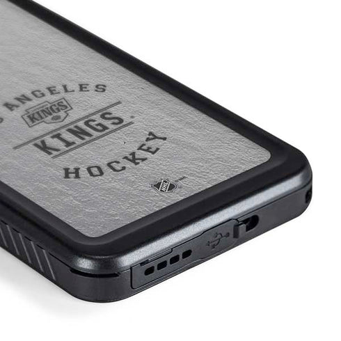 NHL Los Angeles Kings Black Text Galaxy S24 Waterproof Case