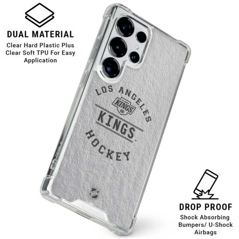 NHL Los Angeles Kings Black Text Galaxy S26 Ultra Clear Case