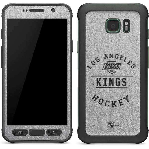 NHL Los Angeles Kings Black Text Galaxy S7 Active Skin