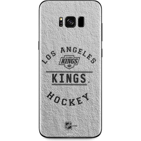 NHL Los Angeles Kings Black Text Galaxy S8 Skin