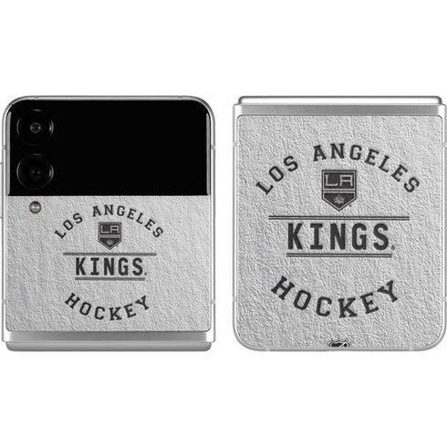 NHL Los Angeles Kings Black Text Galaxy Z Flip4 5G Skin