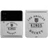 NHL Los Angeles Kings Black Text Galaxy Z Flip4 5G Skin