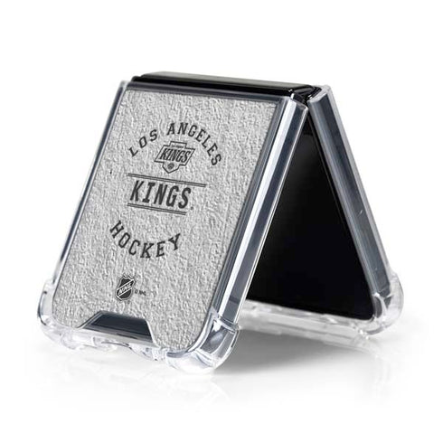 NHL Los Angeles Kings Black Text Galaxy Z Flip5 5G Clear Case