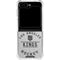 NHL Los Angeles Kings Black Text Galaxy Z Flip6 Clear Case