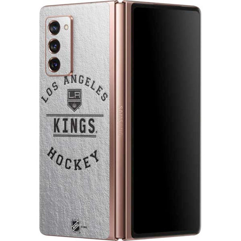 NHL Los Angeles Kings Black Text Galaxy Z Fold2 5G Skin
