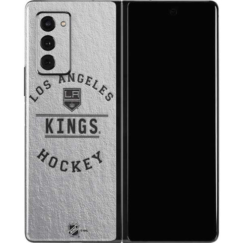 NHL Los Angeles Kings Black Text Galaxy Z Fold2 5G Skin