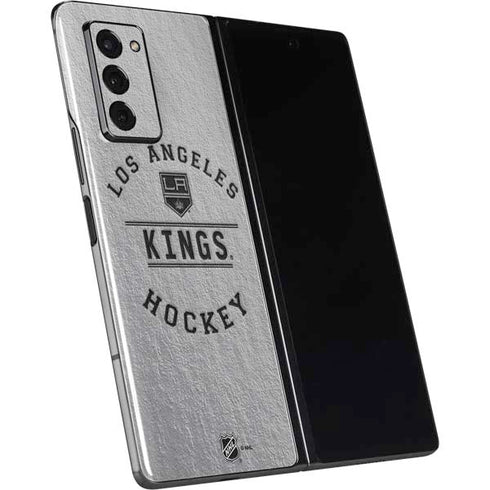 NHL Los Angeles Kings Black Text Galaxy Z Fold2 5G Skin