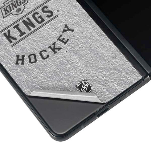 NHL Los Angeles Kings Black Text Galaxy Z Fold3 5G Skin