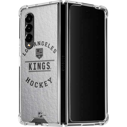 NHL Los Angeles Kings Black Text Galaxy Z Fold4 5G Clear Case