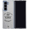 NHL Los Angeles Kings Black Text Galaxy Z Fold5 5G Clear Case