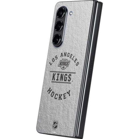 NHL Los Angeles Kings Black Text Galaxy Z Fold5 5G Skin