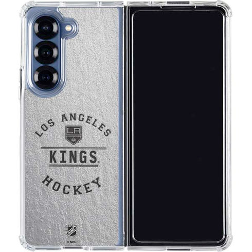 NHL Los Angeles Kings Black Text Galaxy Z Fold6 Clear Case