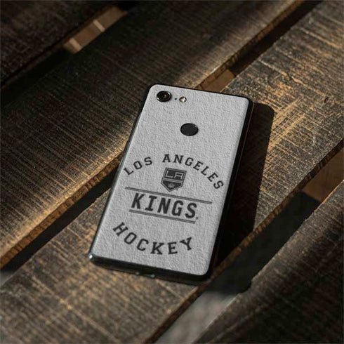 NHL Los Angeles Kings Black Text Google Pixel 3 XL Skin