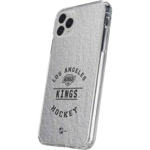 NHL Los Angeles Kings Black Text iPhone 11 Pro Clear Case